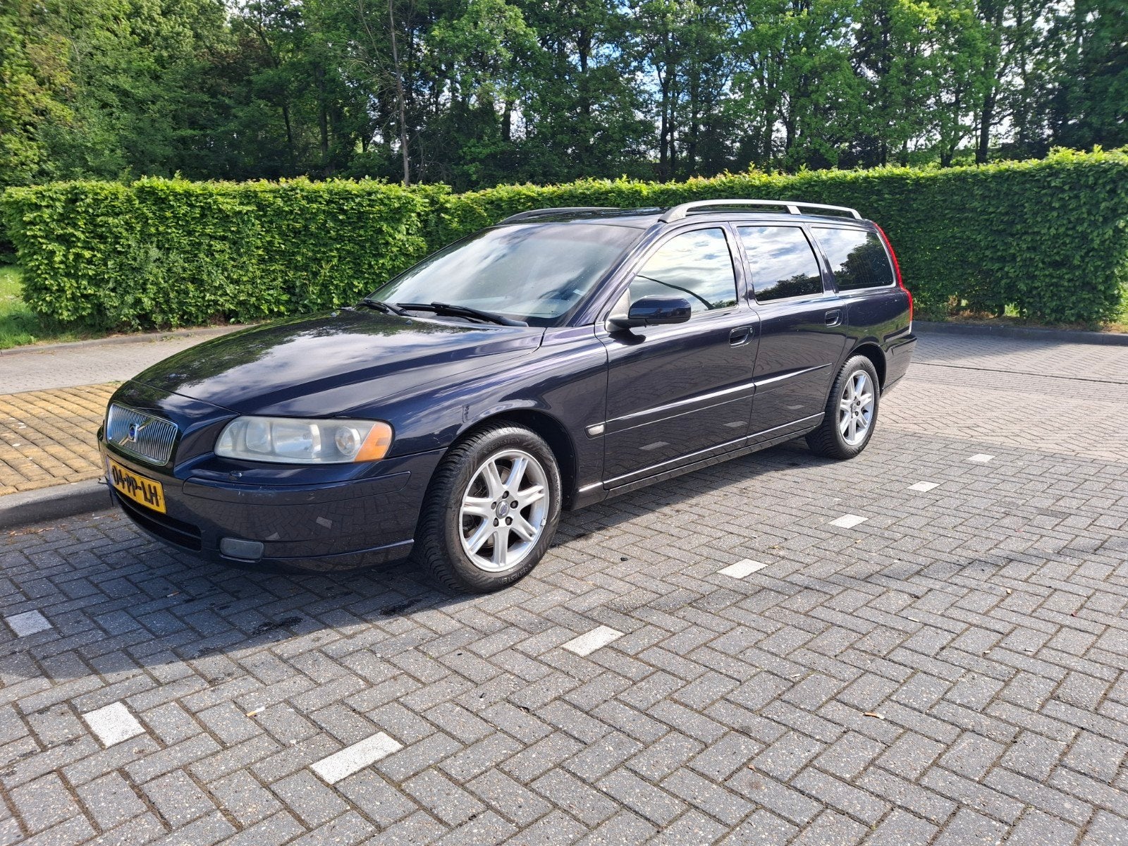 Volvo V70 2.5 T AUT 2004 Blauw, Auto's, Volvo, Particulier, V70, Benzine, E, Stationwagon, Automaat, Origineel Nederlands, Blauw