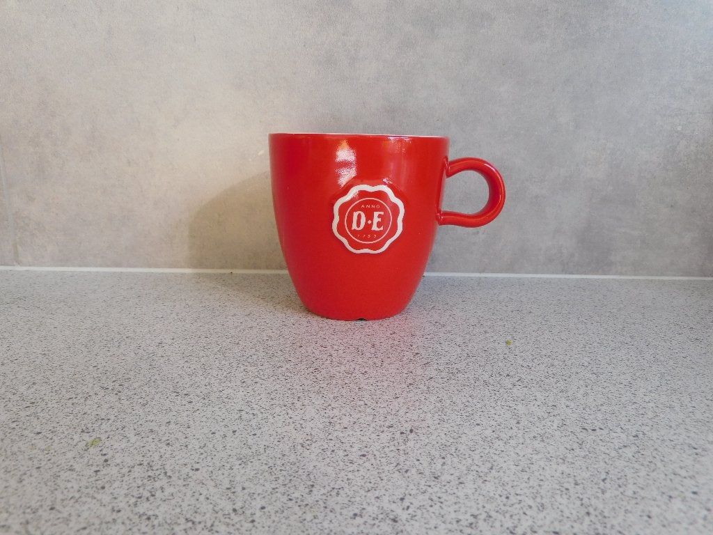 Mok 270 ml. Zegel Rood Douwe Egberts, Overige merken, Zo goed als nieuw, Overige stijlen, Porselein