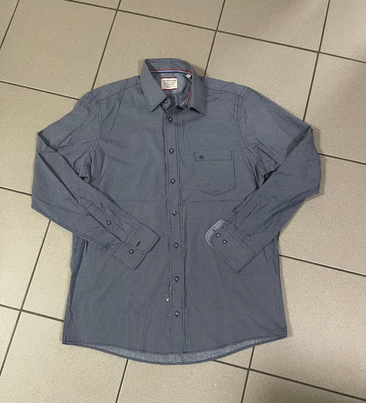Casa Moda overhemd maat M nieuw, Ophalen of Verzenden, Nieuw, Blauw, Halswijdte 39/40 (M)