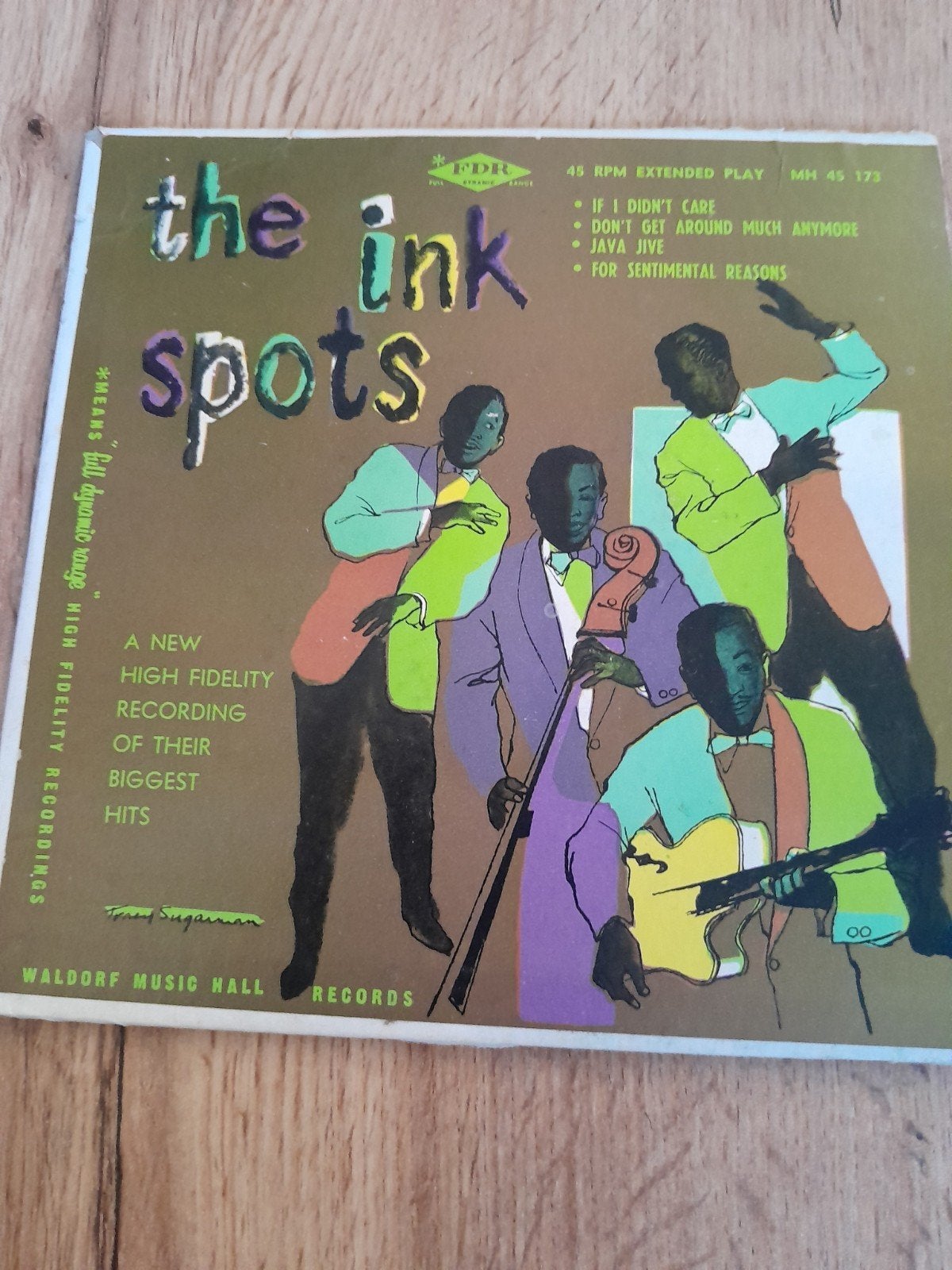 The ink spots quatro 7 inch if i didn,t care, Ophalen of Verzenden, Zo goed als nieuw, Pop