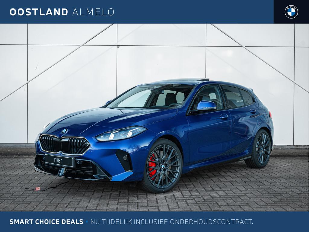 BMW 1 Serie 120 High Executive M Sport Automaat / Panoramada, Auto's, Zwart, 156 pk, Blauw, Origineel Nederlands
