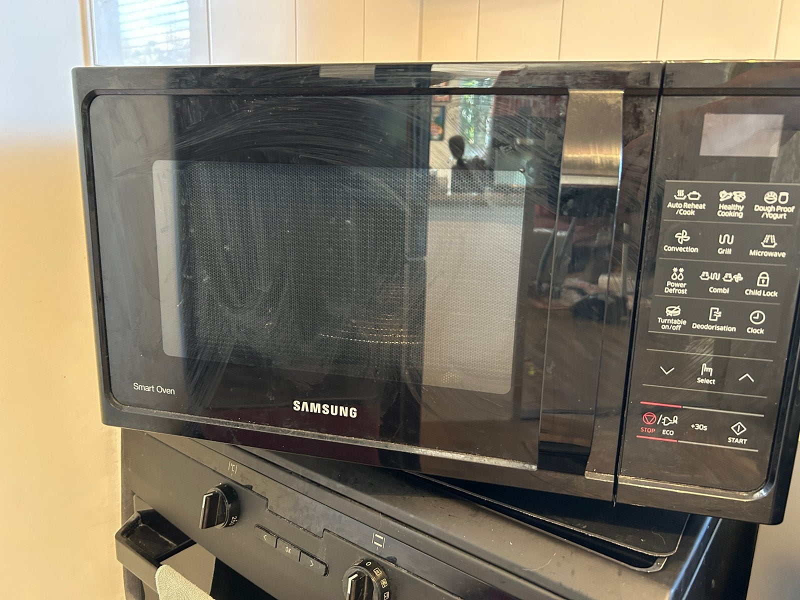Samsung combi magnetron - MC28H5013AK, Ophalen, Combimagnetron, Gebruikt, Minder dan 45 cm