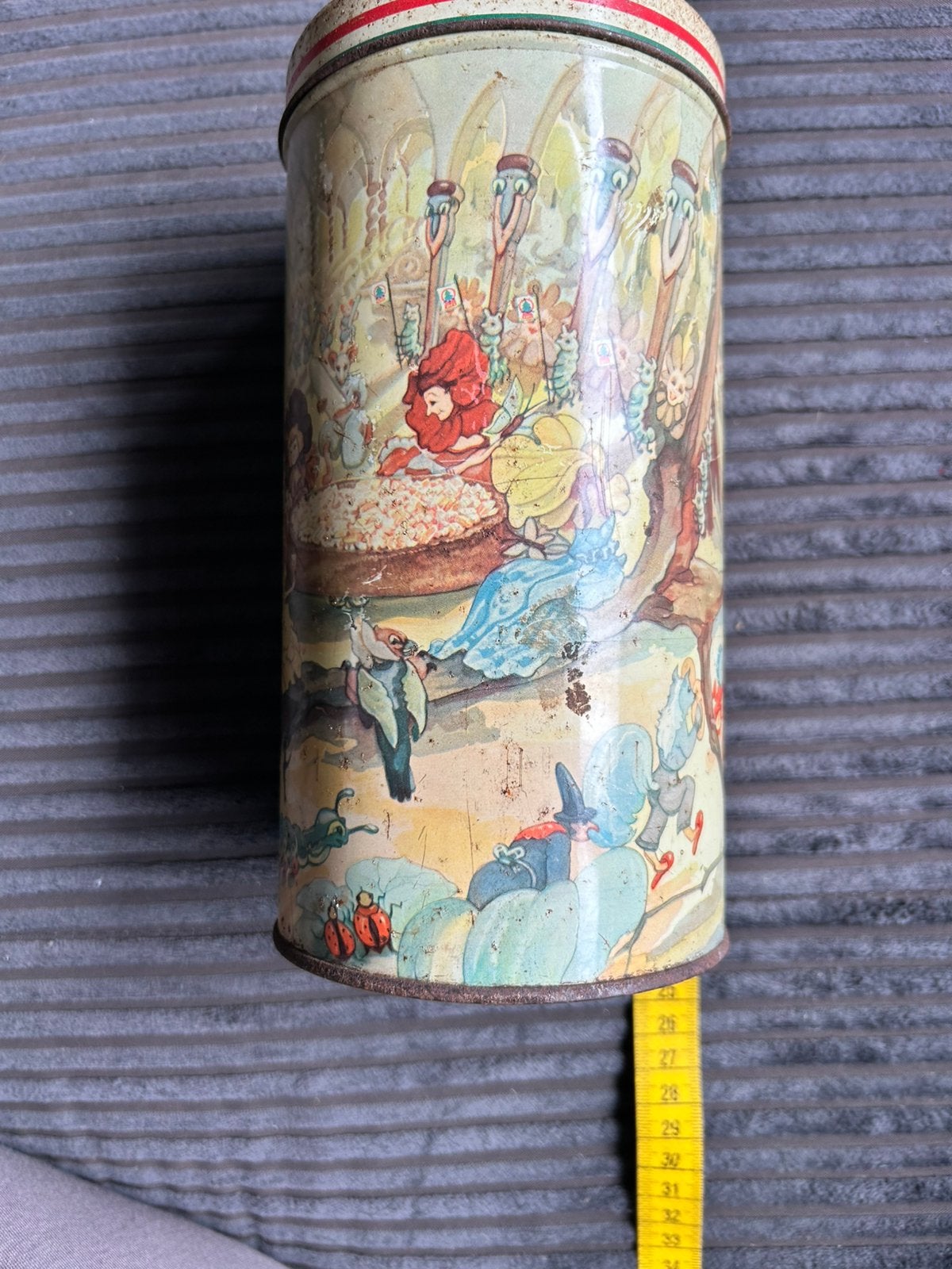 Retro Oud beschuitblik Sprookjes De Spar, Ophalen of Verzenden, Gebruikt, Beschuit