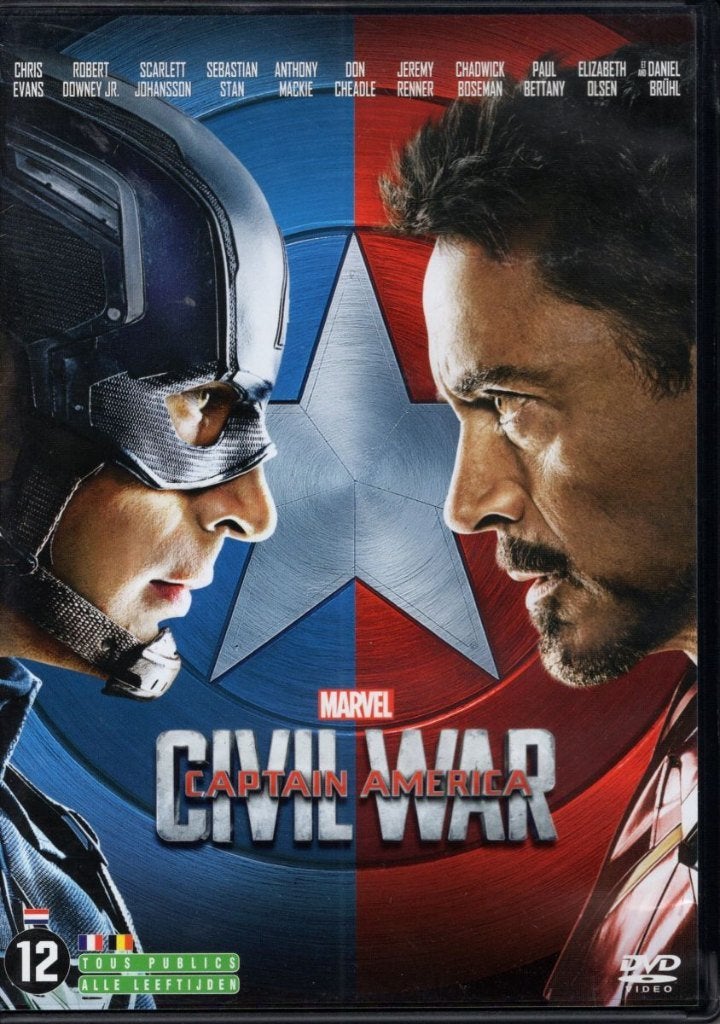 Captain America Civil War - DVD - Nederlandse Uitgave, Vanaf 12 jaar, Verzenden, Zo goed als nieuw
