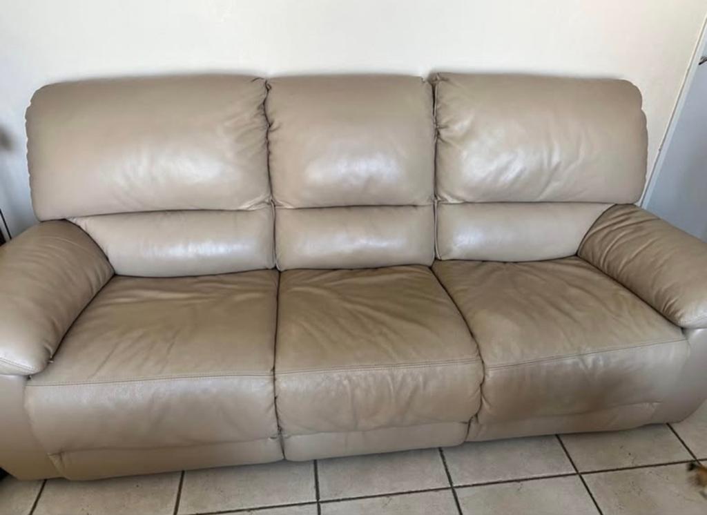 Lederen Salon + eiken kasten, Ophalen, 75 tot 100 cm, Minder dan 150 cm