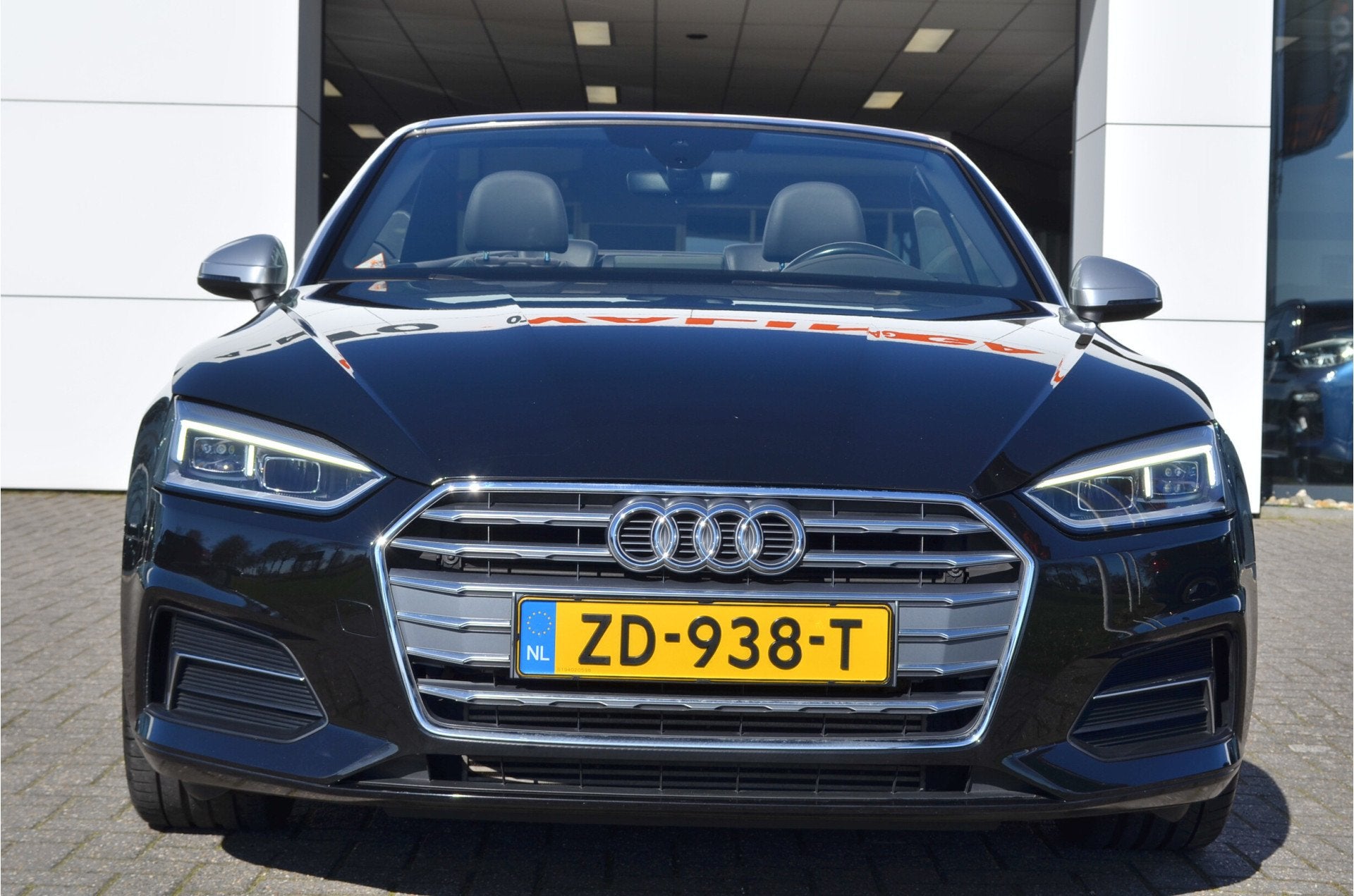 Audi A5 Cabriolet 2.0 TFSI MHEV 191pk Sport Pro Line S Camer, Auto's, Audi, Gebruikt, 4 stoelen, Zwart, Bedrijf