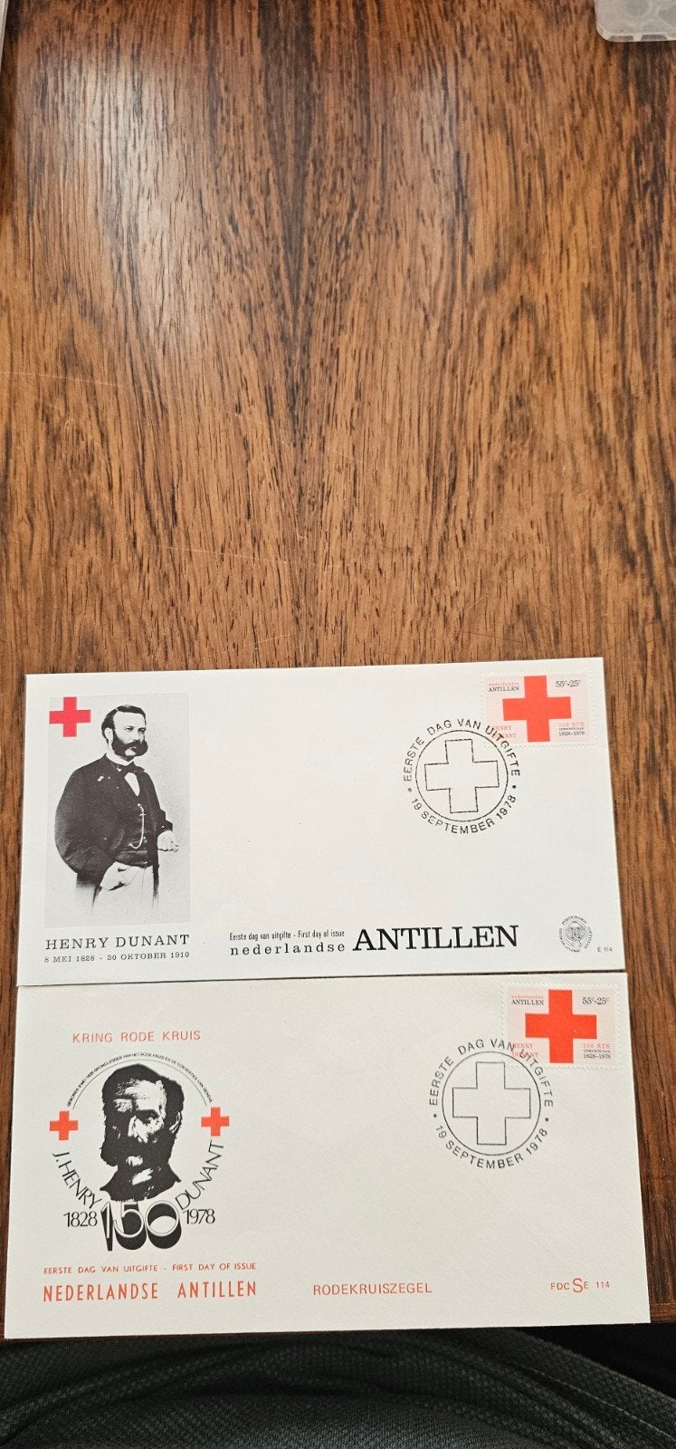 2 FDC's Nederlandse Antillen E 114 - Rode Kruis, Verzenden