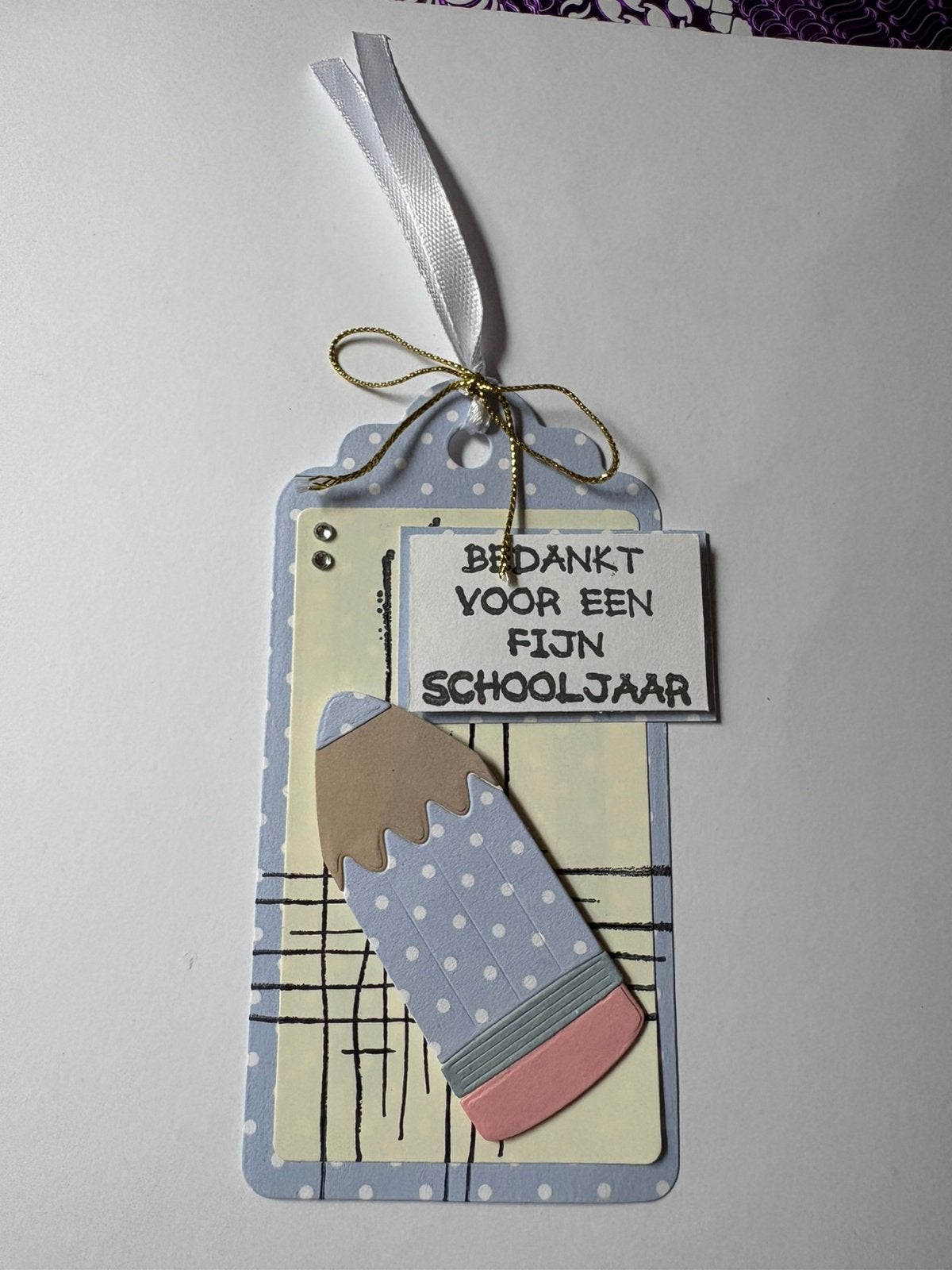 Label bedankt voor het schooljaar 1, Ophalen of Verzenden, Zo goed als nieuw