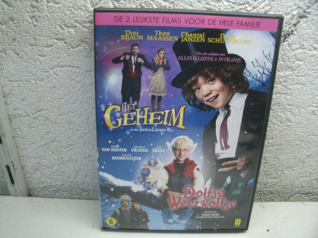 dvd 65k het geheim , dolfje weerwolfje 2 dvd, Alle leeftijden, Ophalen of Verzenden, Zo goed als nieuw