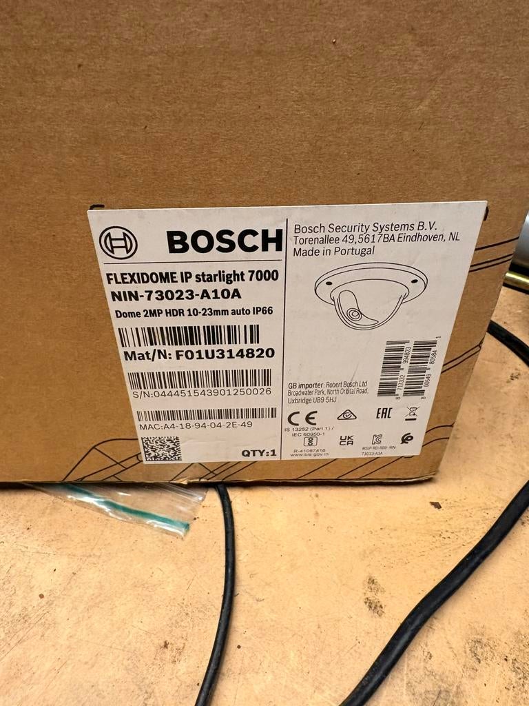 Bosch FLEXIDOME IP starlight 7000, Ophalen of Verzenden, Zo goed als nieuw