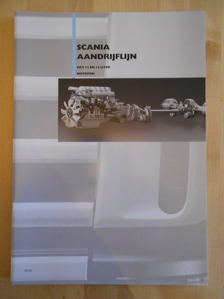 Scania 144 124 Motor Versnellingsbak Brochure 1996, Ophalen of Verzenden, Zo goed als nieuw, Overige merken, Scania