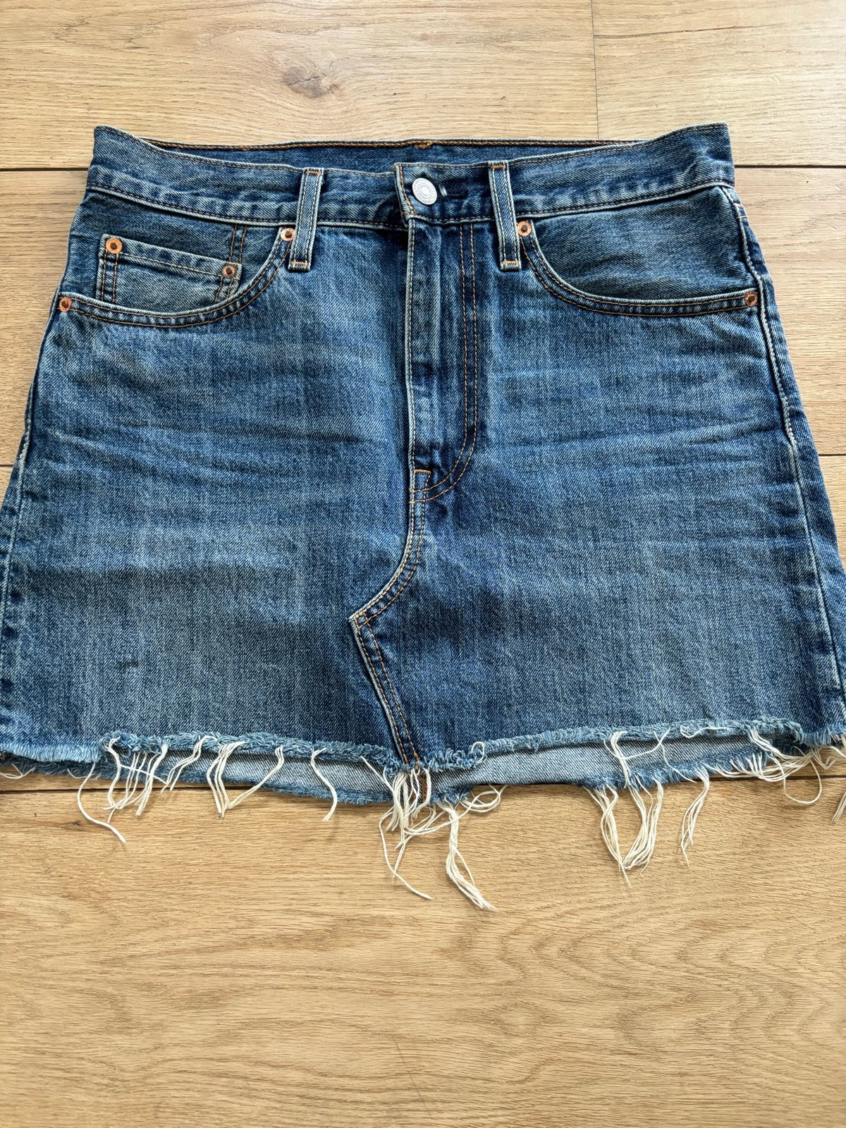 Rok - Maat 27 - Merk Levis, Kleding | Dames, Rokken, Blauw, Ophalen of Verzenden, Maat 36 (S), Gedragen
