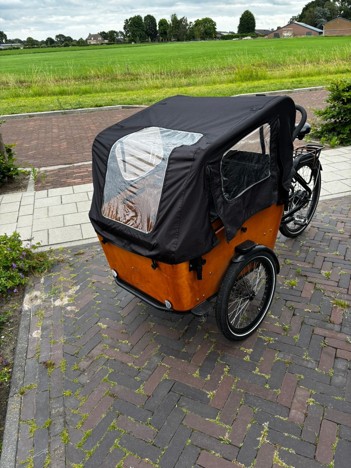 Elektrische bakfiets Vogue, Ophalen, Zo goed als nieuw, 4 kinderen of meer, Huif