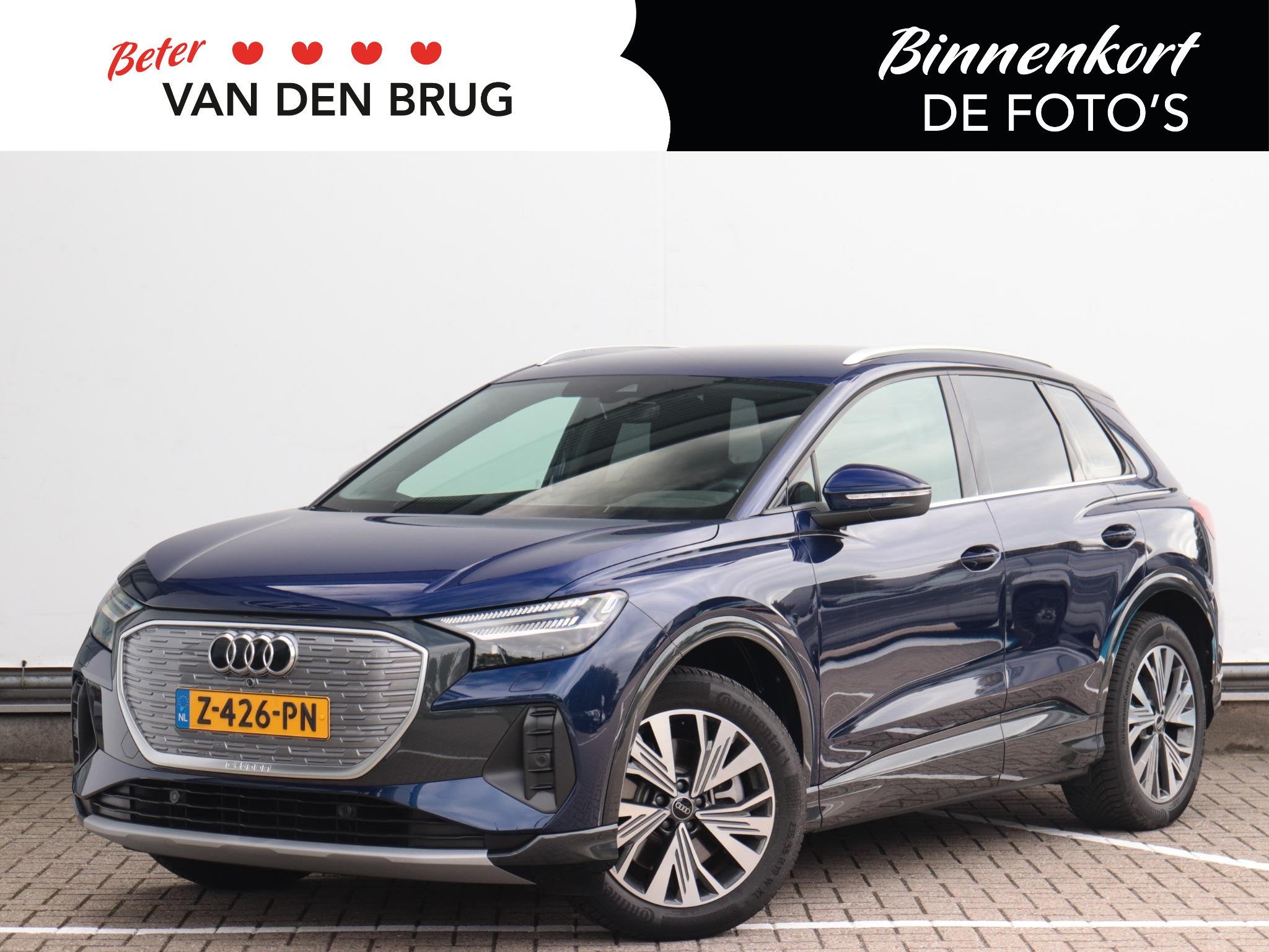 Audi Q4 e-tron 45 Advanced edition 82 kWh | SOH 97.1% | Adap, Auto's, Automaat, Gebruikt, Zwart, 82 kWh