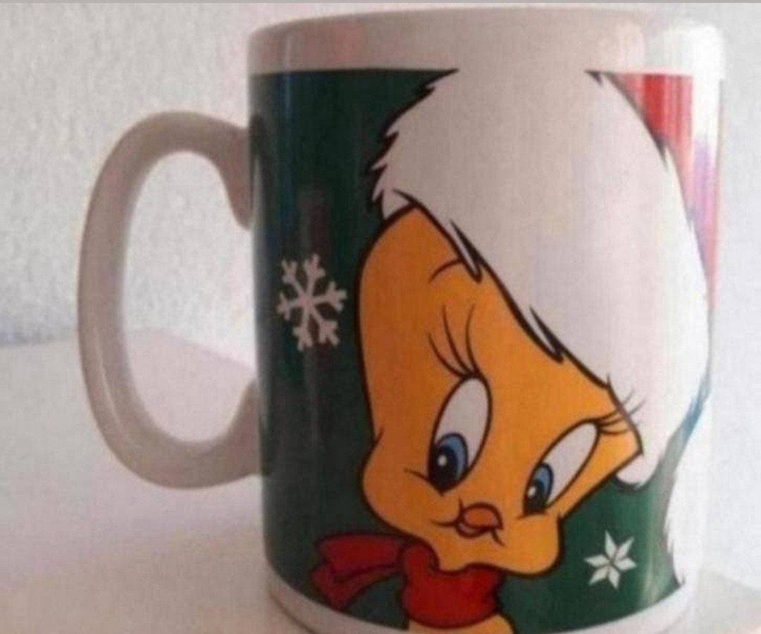 Grote Beker Warner Bros Tweety & Sylvester, Verzenden, Zo goed als nieuw, Overige stijlen, Kop(pen) en/of Schotel(s)