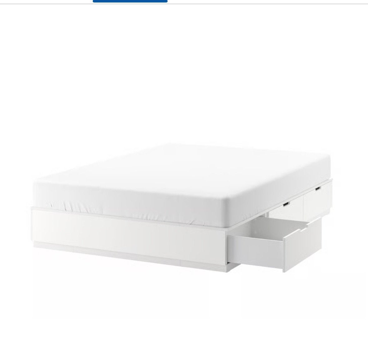 Nordli Ikea 140x200, Huis en Inrichting, Ophalen, 140 cm, Zo goed als nieuw, Twijfelaar
