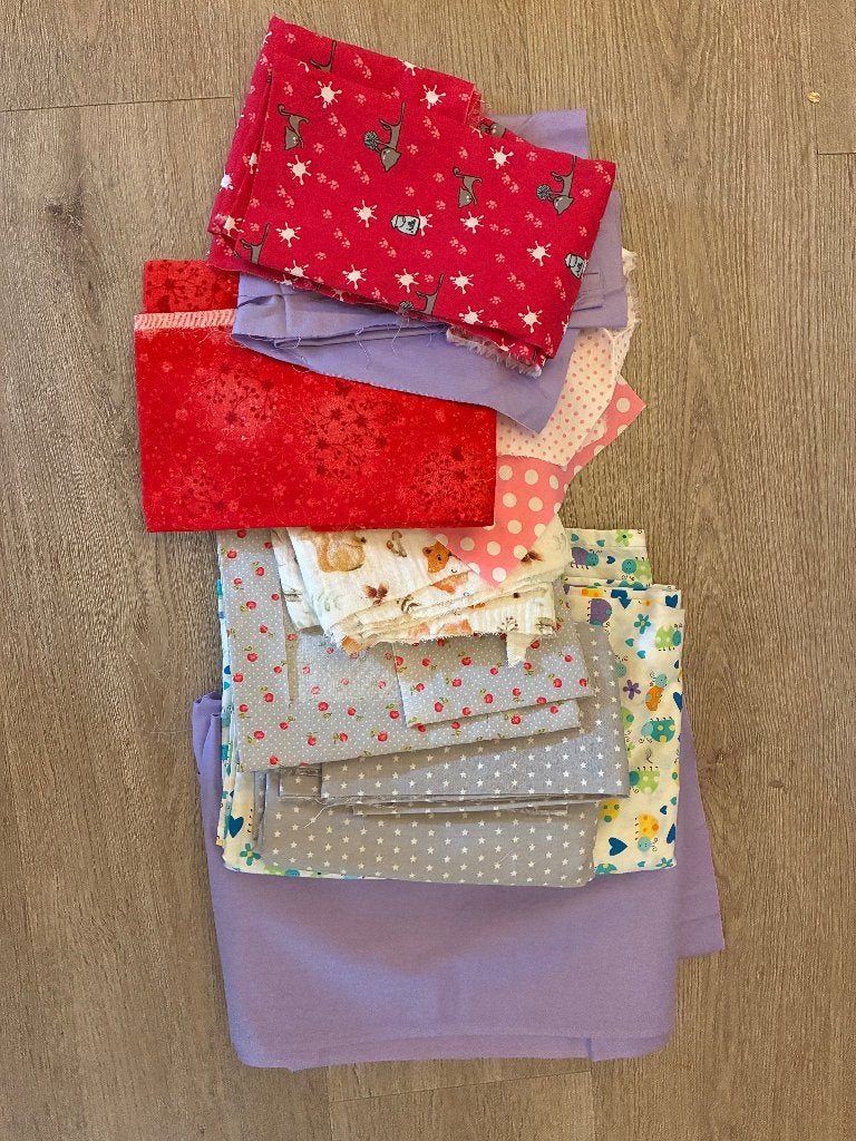 Katoenenlapjes,, Ophalen, Textiel, Meerkleurig, Zo goed als nieuw