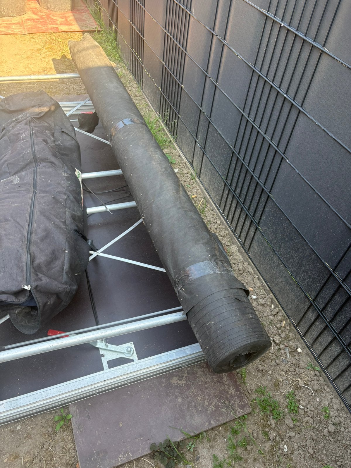 Rol worteldoek zwart, Ophalen, Zo goed als nieuw, Overige materialen, Overige typen