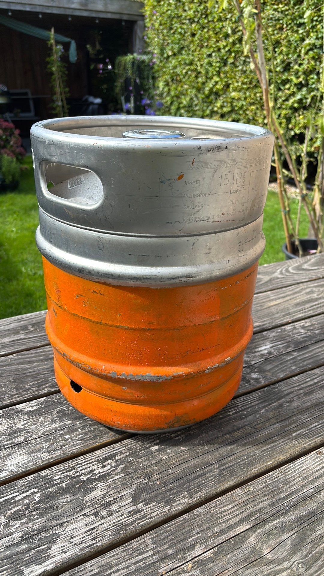 Fust 10 liter vlakschuifkoppeling, Ophalen of Verzenden, Gebruikt, Overige typen, Overige merken