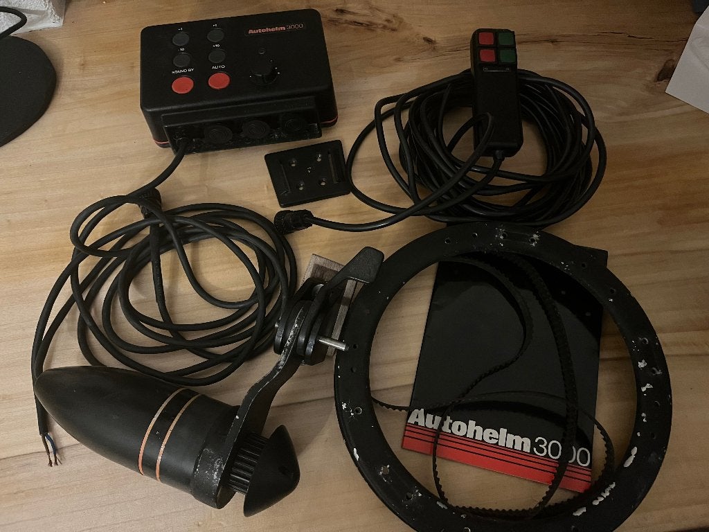 Stuurautomaat Autohelm 3000 compl.set incl afstandsbediening, Ophalen of Verzenden, Gebruikt, Kabel of Apparatuur