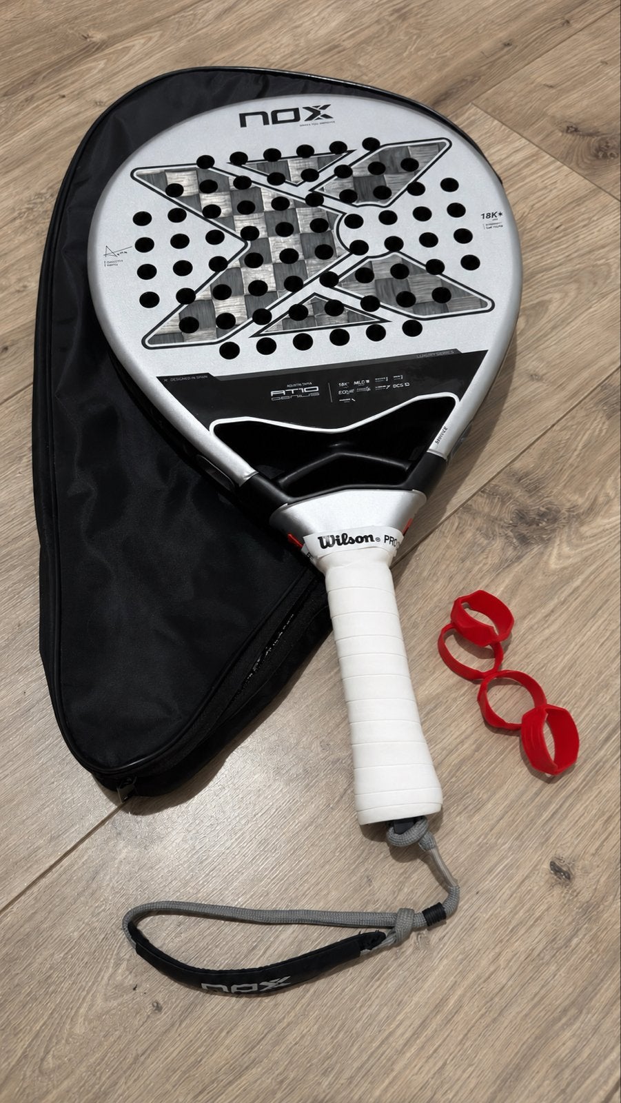 Nox AT10 2024 Padelracket - Zo goed als nieuw, Ophalen of Verzenden, Zo goed als nieuw, Padelracket