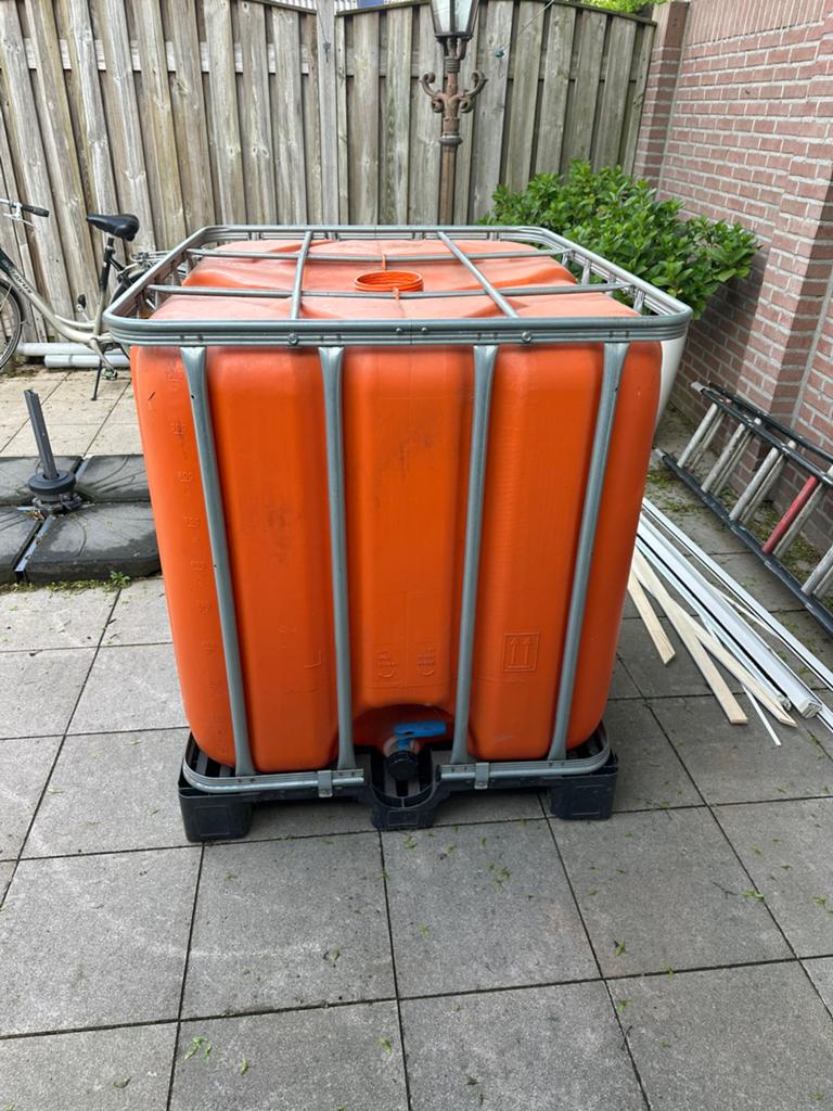 1000 liter ibc vat, Ophalen of Verzenden, Zo goed als nieuw