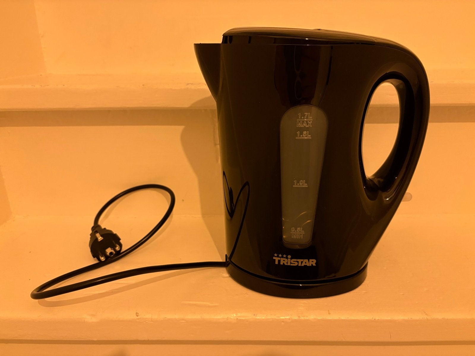 TriStar waterkoker - Zo goed als nieuw, 1 tot 2 liter, Ophalen of Verzenden, Zo goed als nieuw, Draadloos