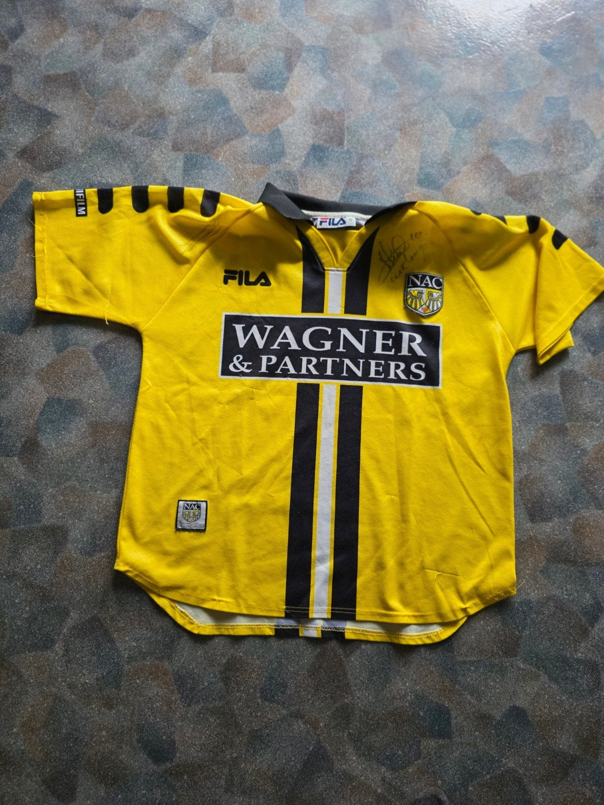 NBieden !!NAC Breda shirt met handtekening Anthony Lurling, Ophalen, Gebruikt, Shirt