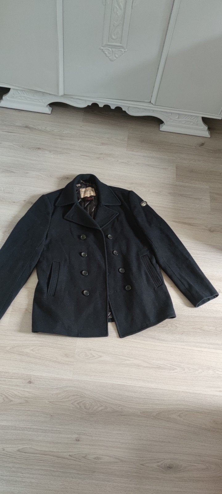 Scotch & Soda Heritage Peacoat - Zwart, Maat XL, Zwart, Maat 56/58 (XL), Ophalen of Verzenden, Zo goed als nieuw