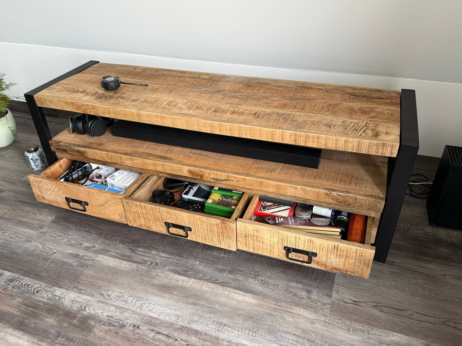 TV-meubel, Ophalen, Gebruikt, 100 tot 150 cm, Minder dan 100 cm