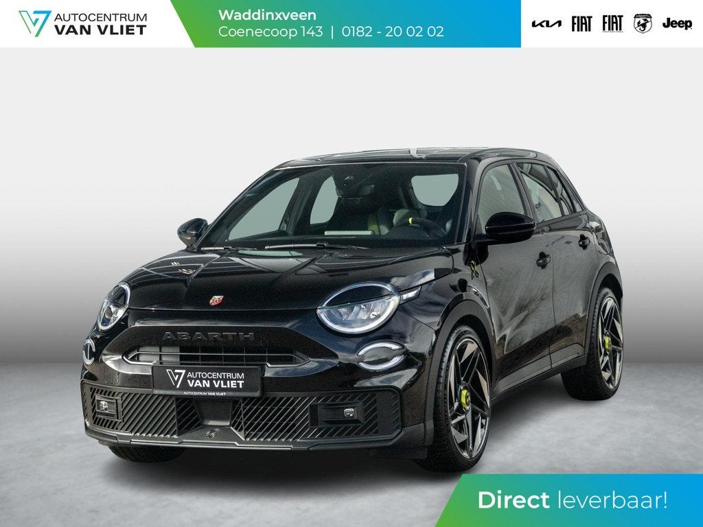 Abarth 600e Turismo 54 kWh | 18% Bijtelling, Stof, Zwart, Origineel Nederlands, 334 km