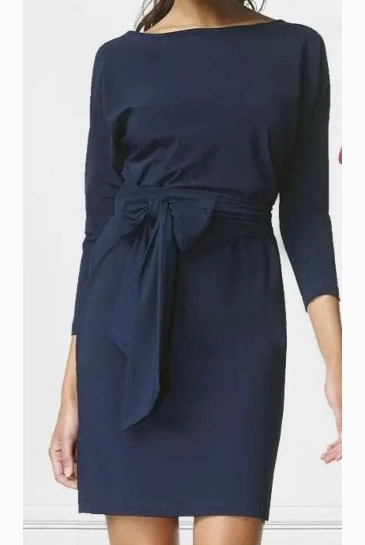 La Dress by Simone jurk Carla  S, donkerblauw, Blauw, Ophalen of Verzenden, Zo goed als nieuw, Knielengte