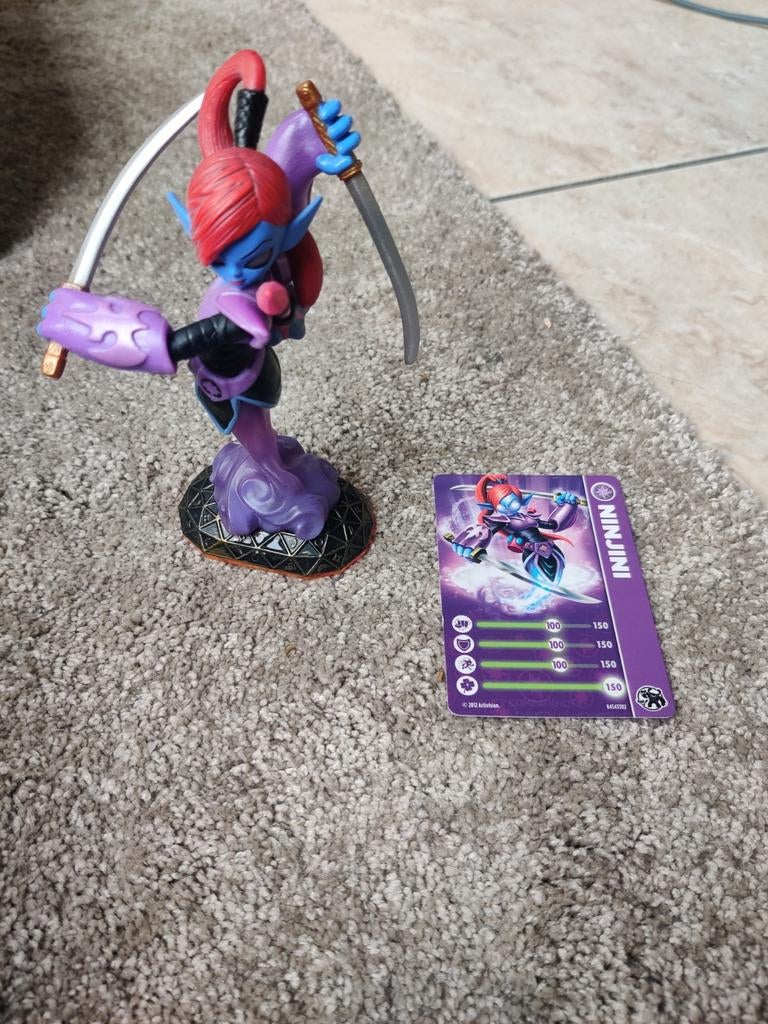 Skylanders Ninjini figuur met kaart - Giants, Ophalen of Verzenden, Zo goed als nieuw, Jongen of Meisje