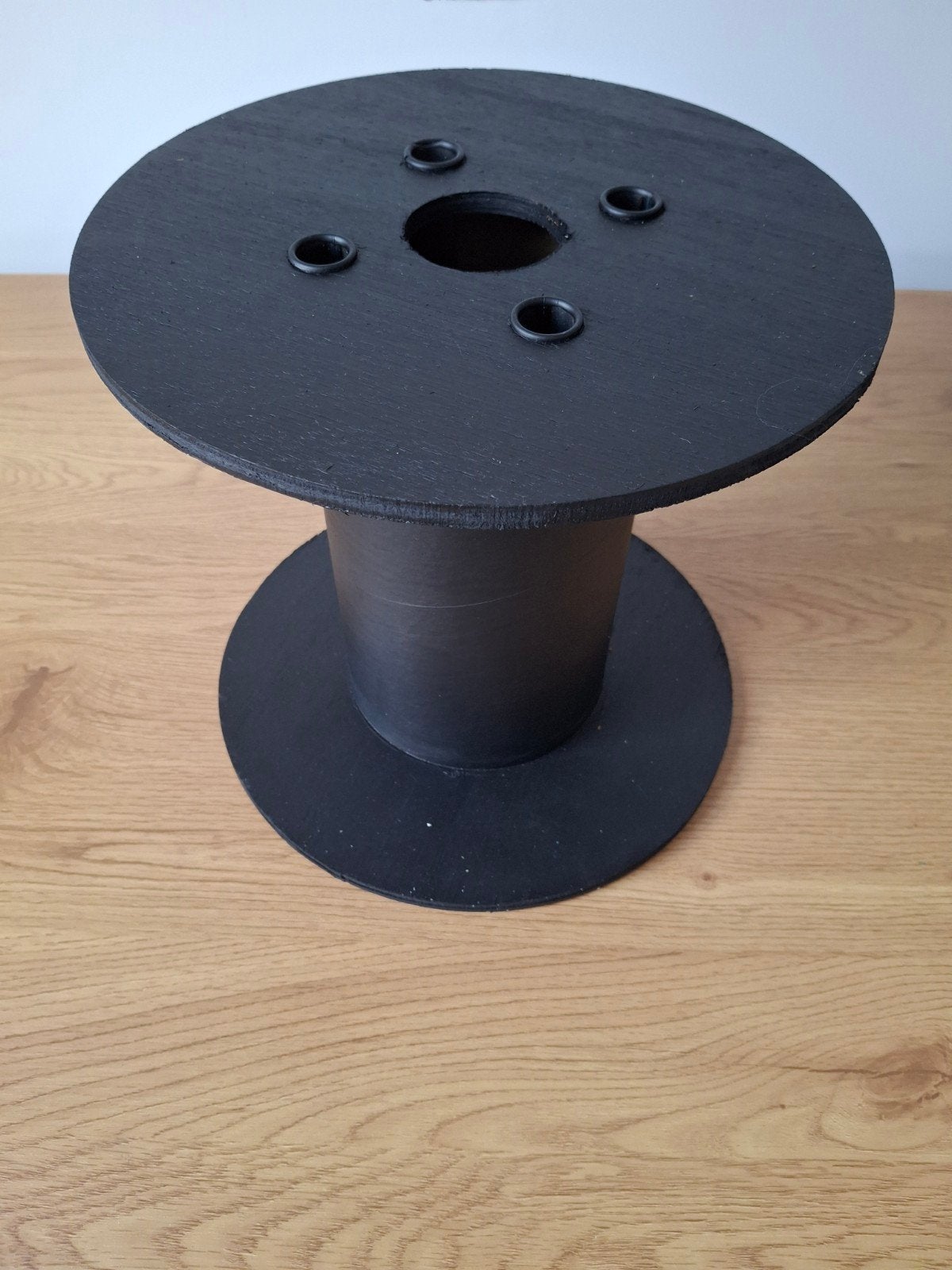 Zwarte kabelhaspel salontafel/bijzettafel, Ophalen, Minder dan 45 cm, Minder dan 55 cm, Gebruikt