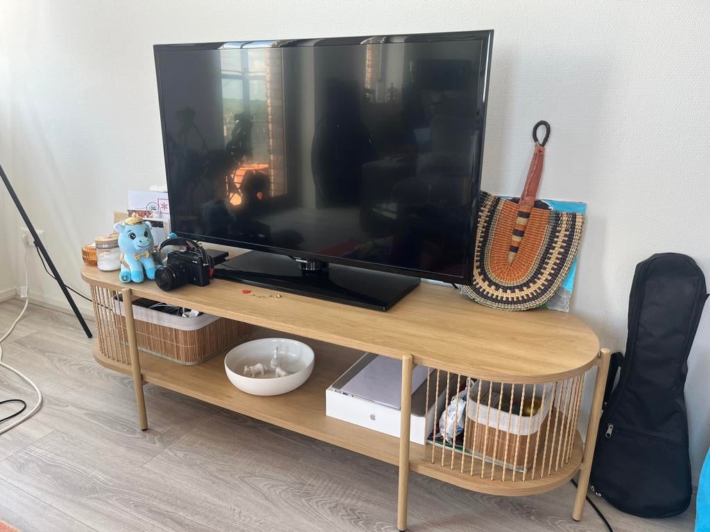 TV Console | Japandi style | Naturel Eiken, Ophalen of Verzenden, Zo goed als nieuw, 25 tot 50 cm, Minder dan 100 cm