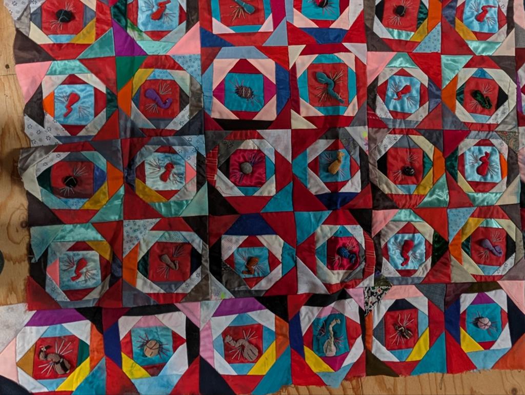 Twee Chinese quilts quilttops patchwork, Ophalen of Verzenden