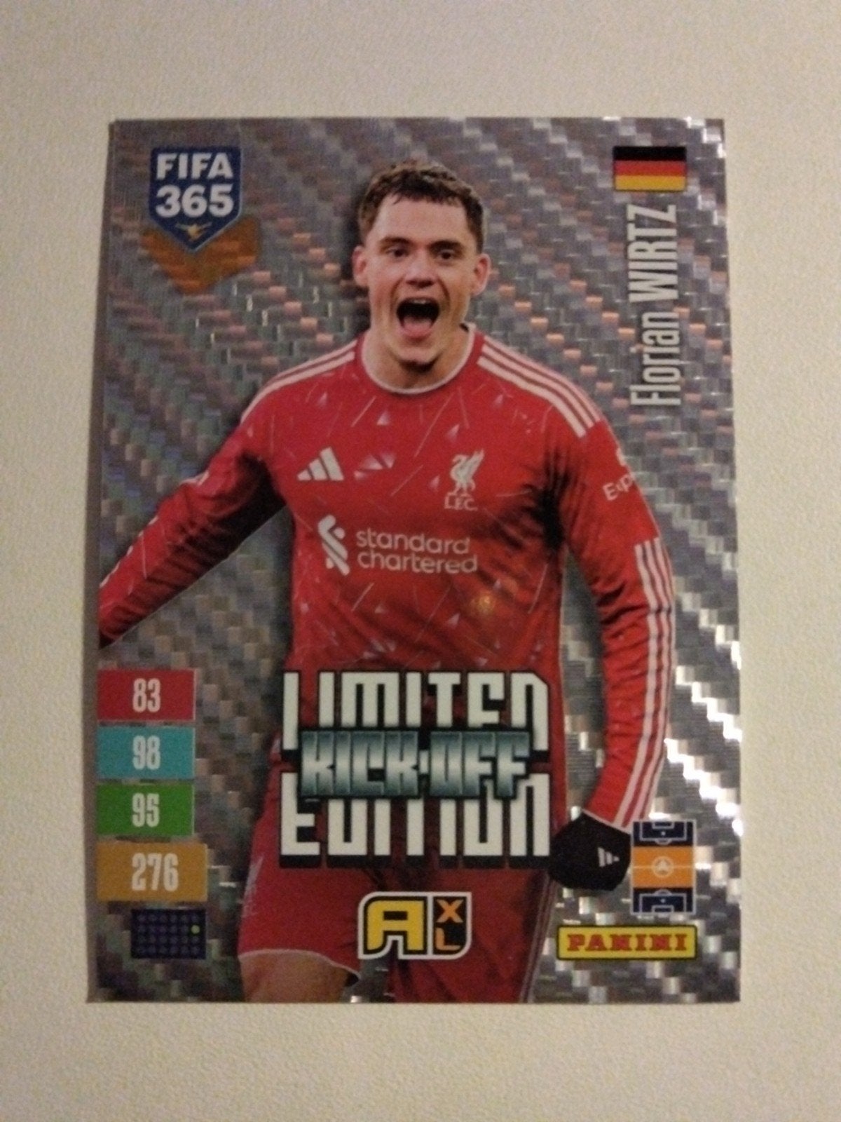 FIFA 365 Adrenalyn XL Limited Edition Florian Wirtz, Ophalen of Verzenden, Zo goed als nieuw, Buitenlandse clubs, Spelerskaart