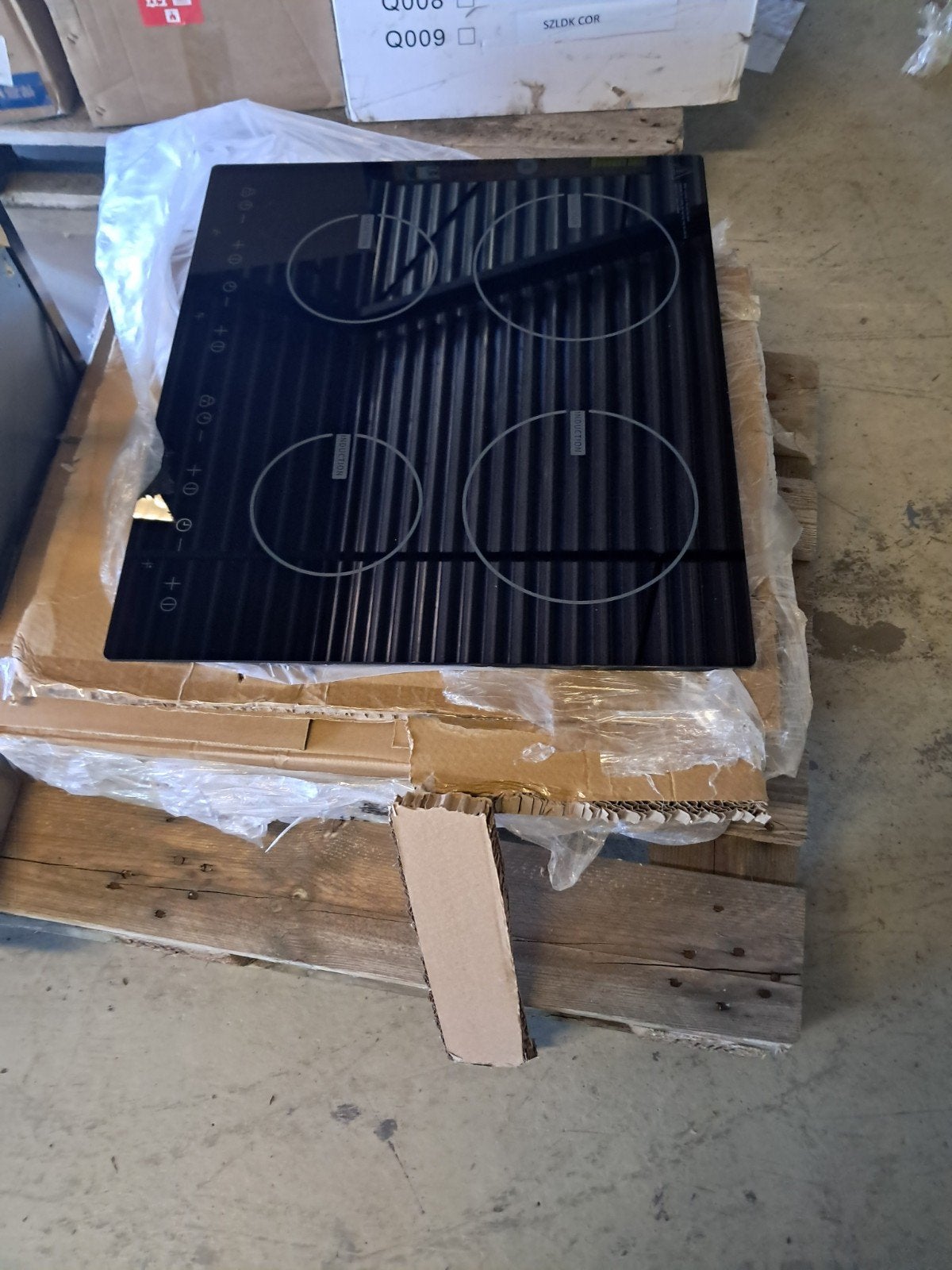 inductie plaat, Witgoed en Apparatuur, Ophalen, Nieuw, 4 kookzones, Inductie