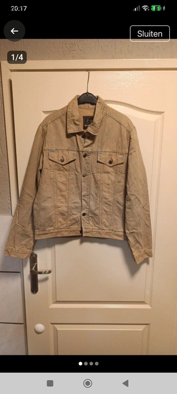 Blend spijkerjack in beige - Maat M, Kleding | Heren, Blana, Maat 48/50 (M), Beige, Ophalen of Verzenden