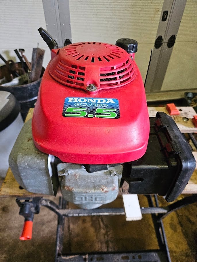 Werkende Honda GCV160, Ophalen, Cirkelmaaier, Honda, Gebruikt