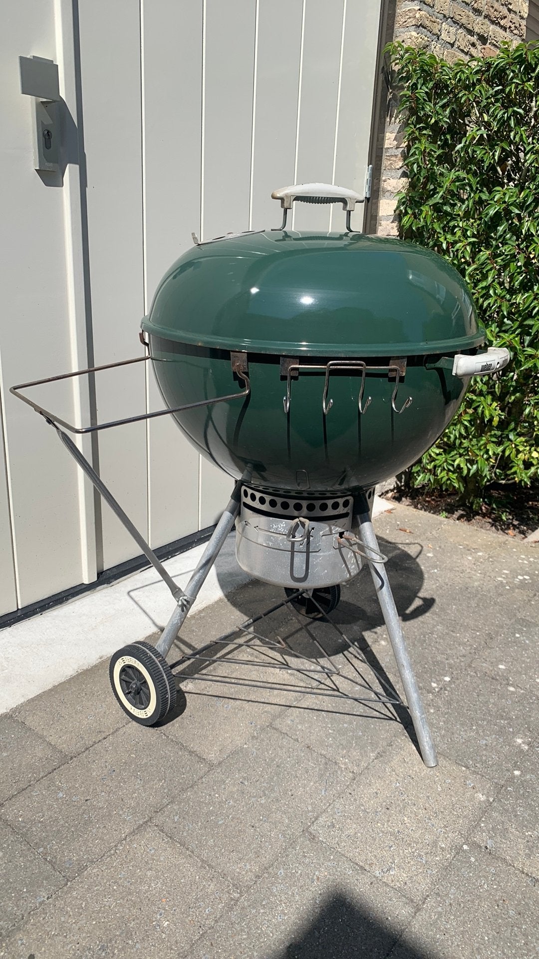 Groene Weber Premium Barbecue (57 cm) met veel accessoires, Ophalen, Gebruikt, Weber, Met accessoires