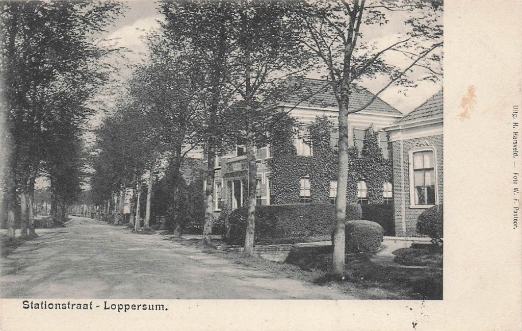 703-152-031 Stationstraat Loppersum, Verzenden, Voor 1920, Groningen
