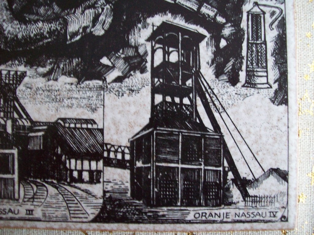 OUDE WANDTEGEL VAN DE O.N MIJNEN, Ophalen of Verzenden