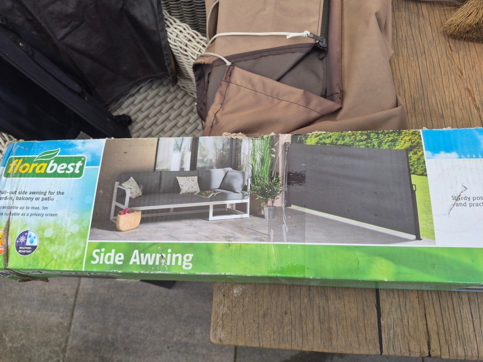 windscherm uit schuifbaar, Tuin en Terras, Ophalen, Nieuw