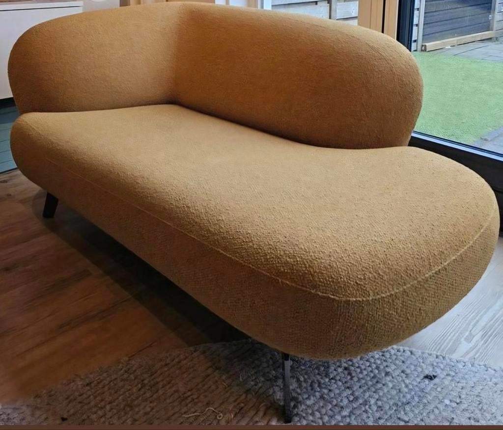 Leolux Flint Divan design bank Nieuwstaat leolux stof mondo, Huis en Inrichting, Banken | Sofa's en Chaises Longues, 150 tot 200 cm