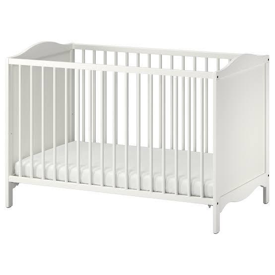 2x IKEA Smagora ledikant met Aerosleep matrassen, Ophalen, Gebruikt, Ledikant