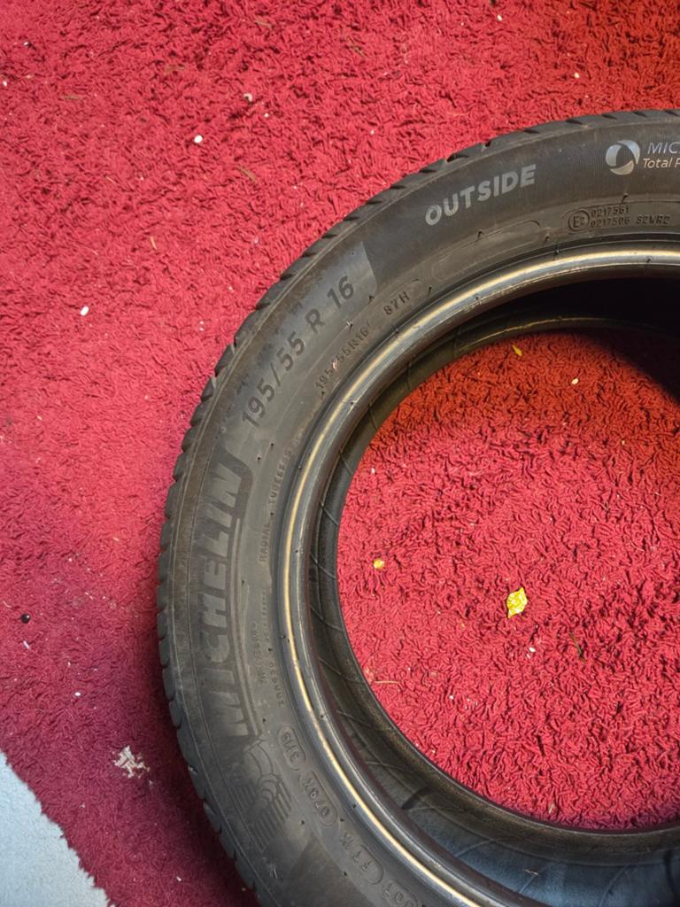Michelin 195/55/16 2 stuks, Ophalen, Gebruikt