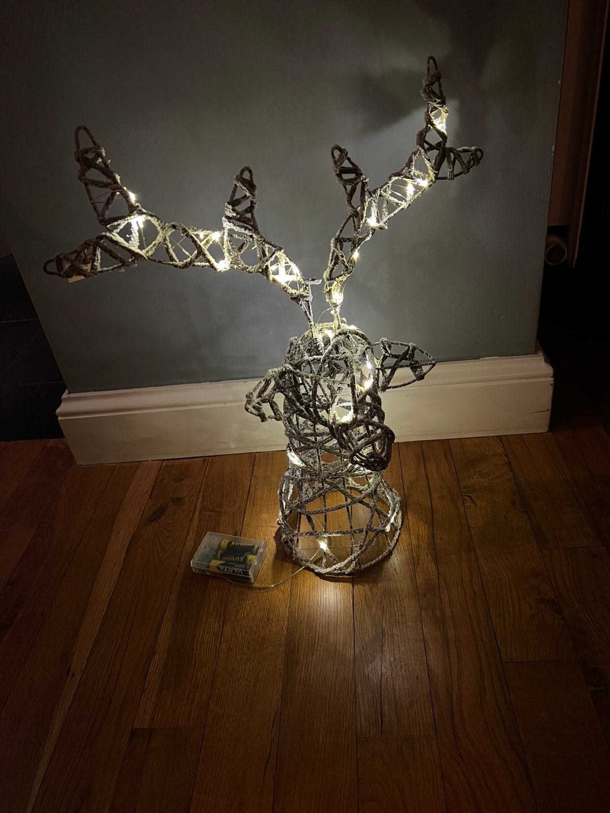 Nieuw klein hertenkop - hert met verlichting - kerst, Ophalen of Verzenden, Nieuw