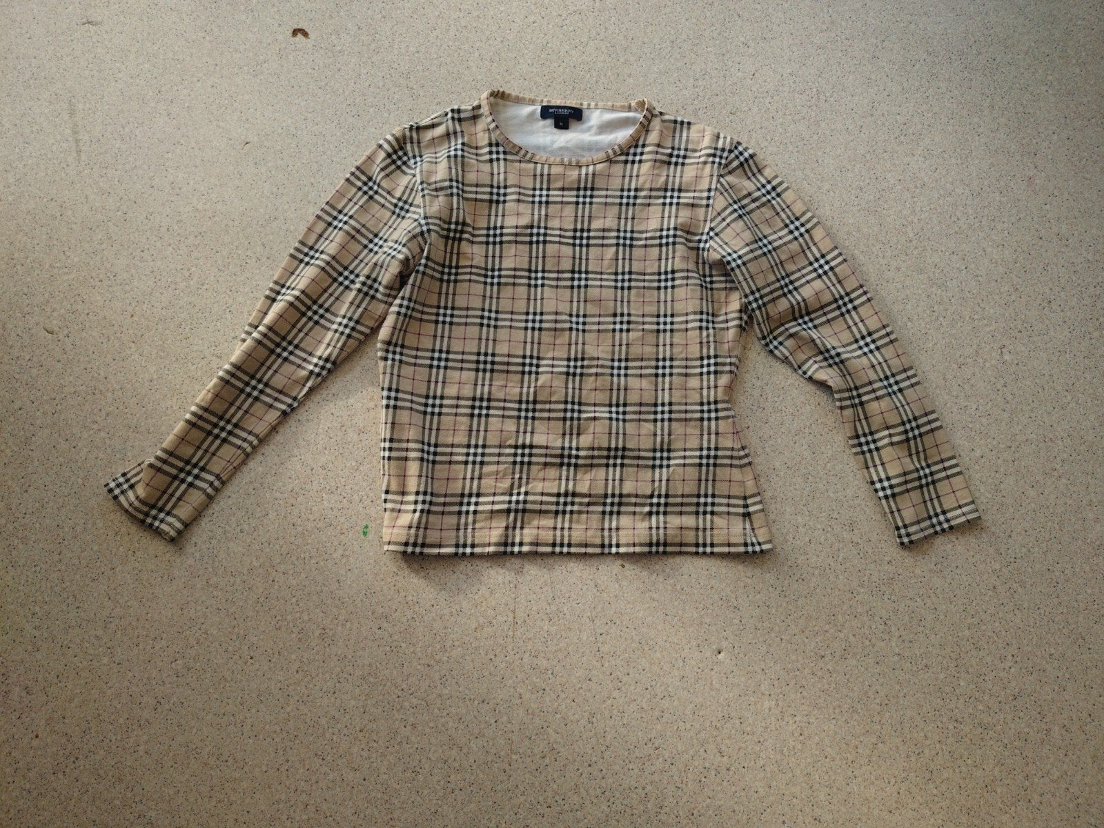 Burberry top met lange mouwen, Maat 38/40 (M), Beige, Nieuw, Ophalen of Verzenden