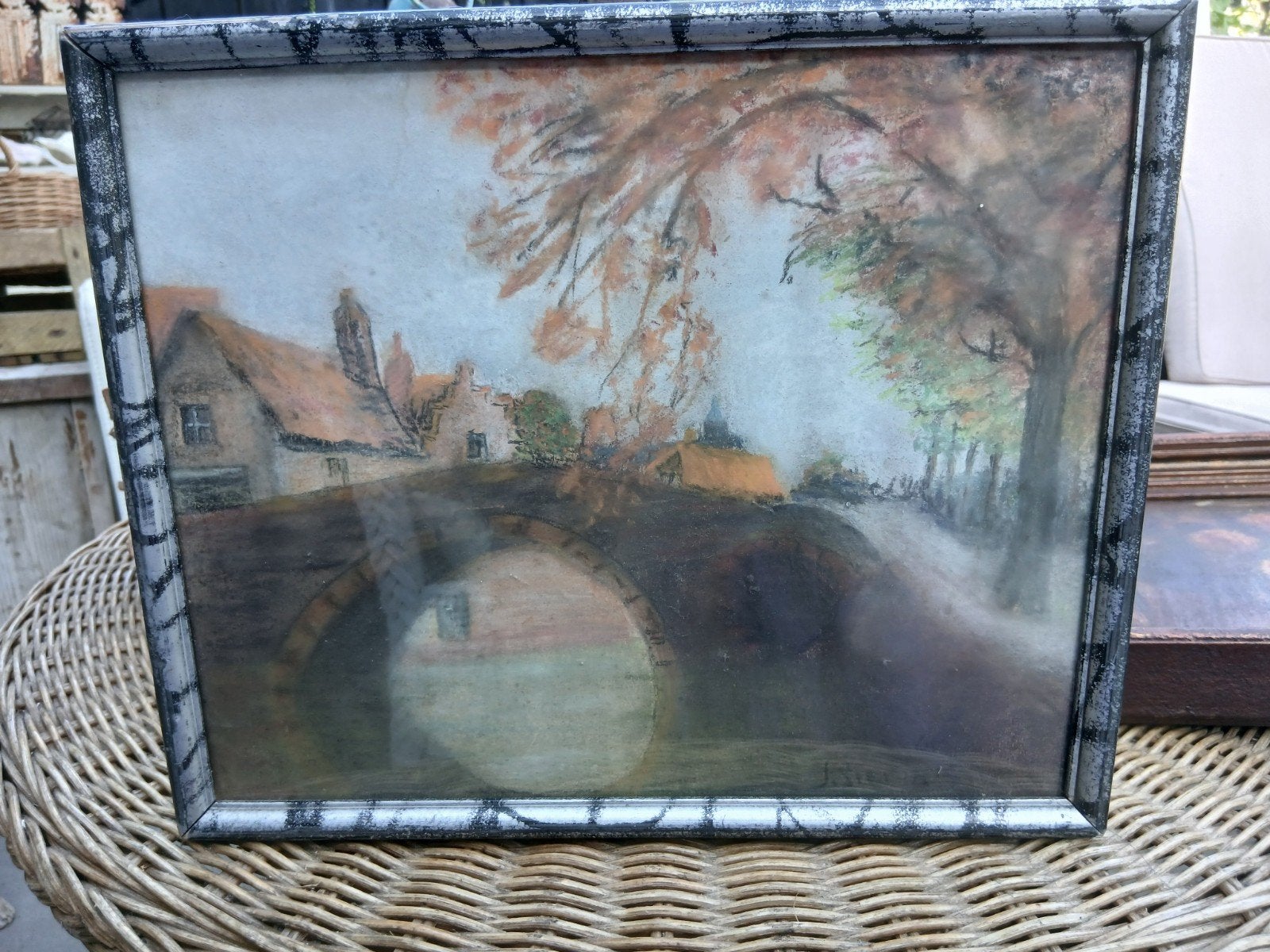 stadsgezicht, brug, Ophalen of Verzenden